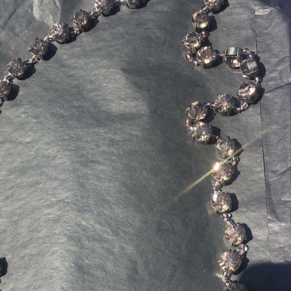 JCrew faux pink diamond necklace - Picture 3 of 4
